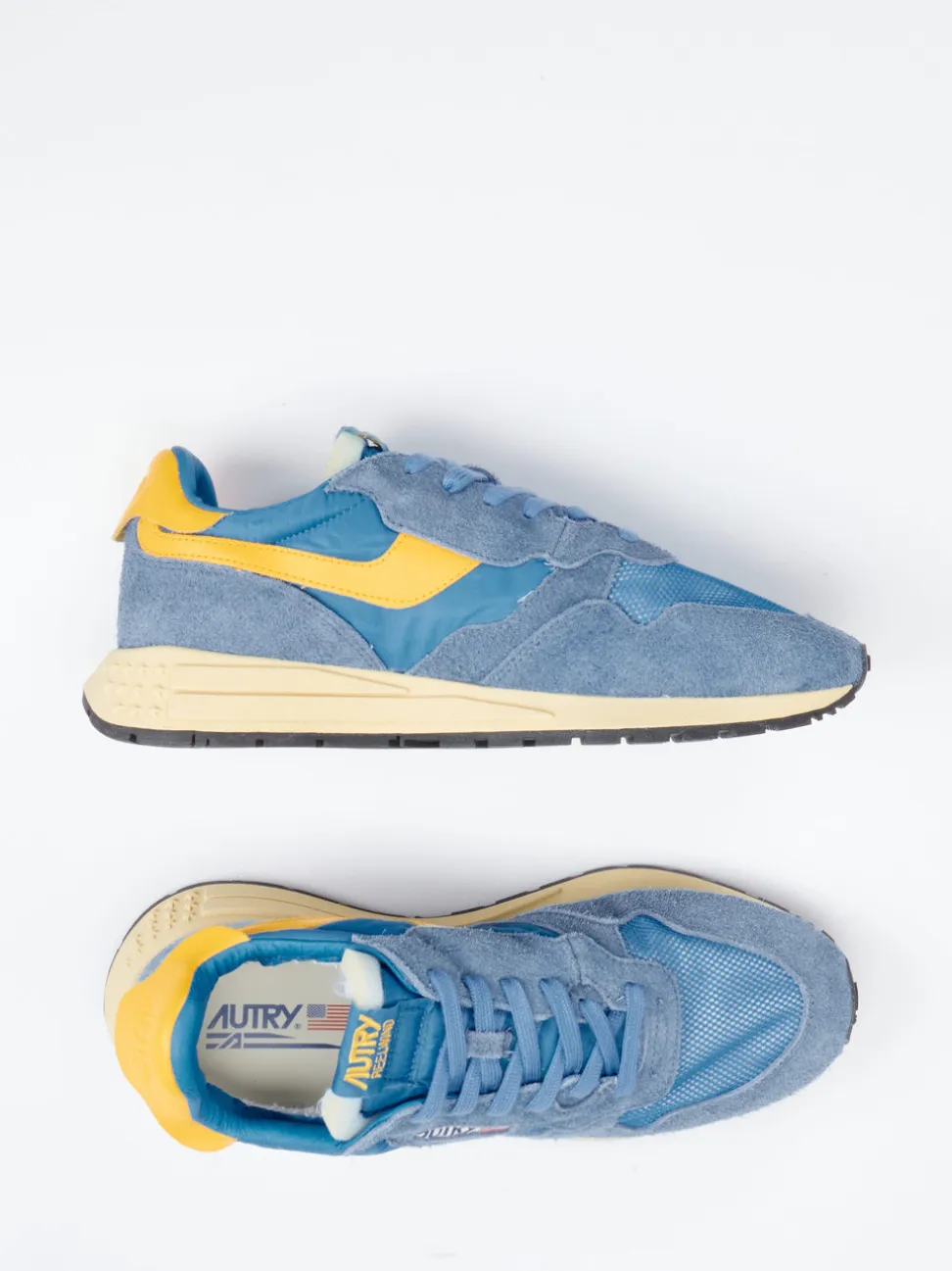 Autry – Sneaker aus Veloursleder in Jeansblau