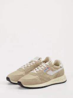 Autry – Sneaker aus Veloursleder und Textil Beige