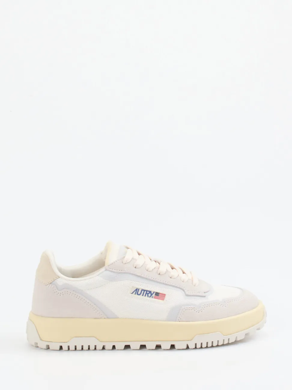 Autry – Sneaker aus Veloursleder und Mesh Beige