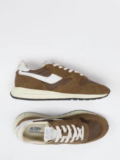 Autry – Sneaker aus Velour/Textil in Braun