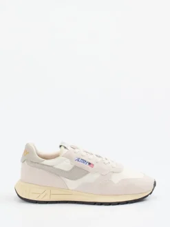 Autry – Sneaker aus Veloursleder und Textil Beige