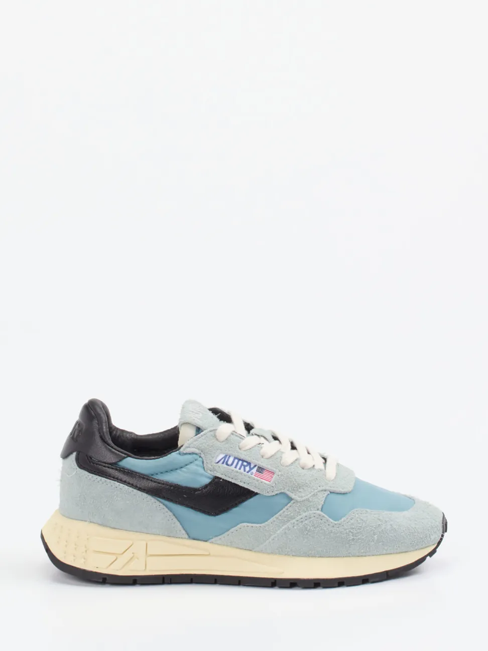 Autry – Sneaker aus Velour/Textil Pastellblau