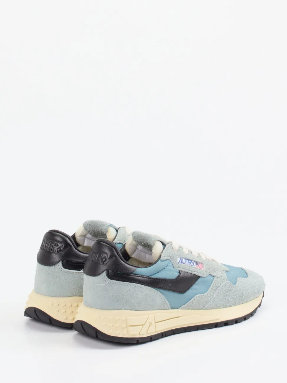 Autry – Sneaker aus Velour/Textil Pastellblau