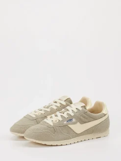 Autry – Sneaker aus Veloursleder in Beigegrau