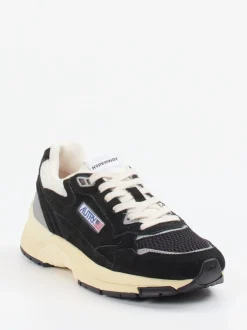 Autry – Sneaker aus Velour/Textil in Schwarz