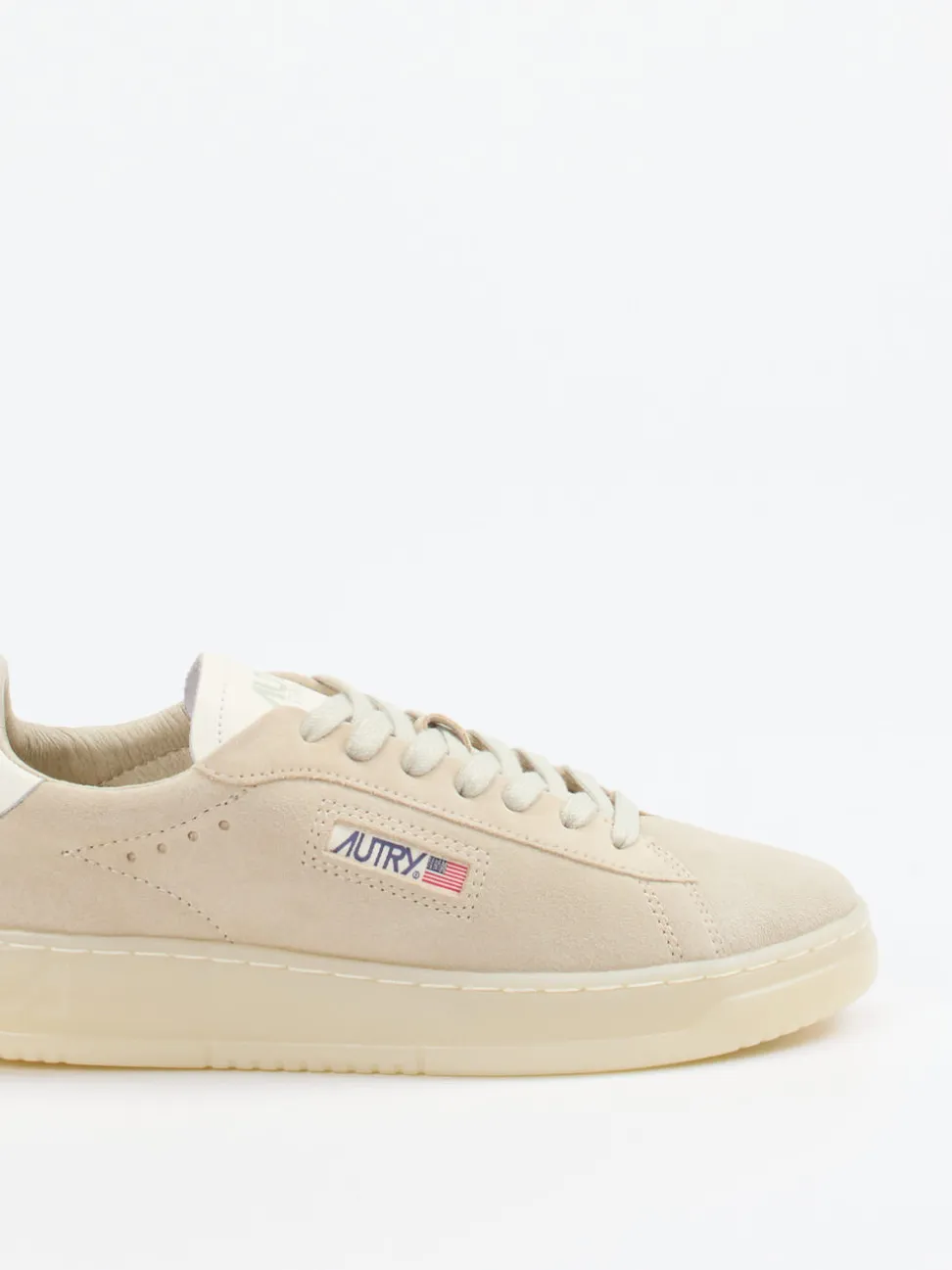 Autry – Sneaker aus Veloursleder Beige
