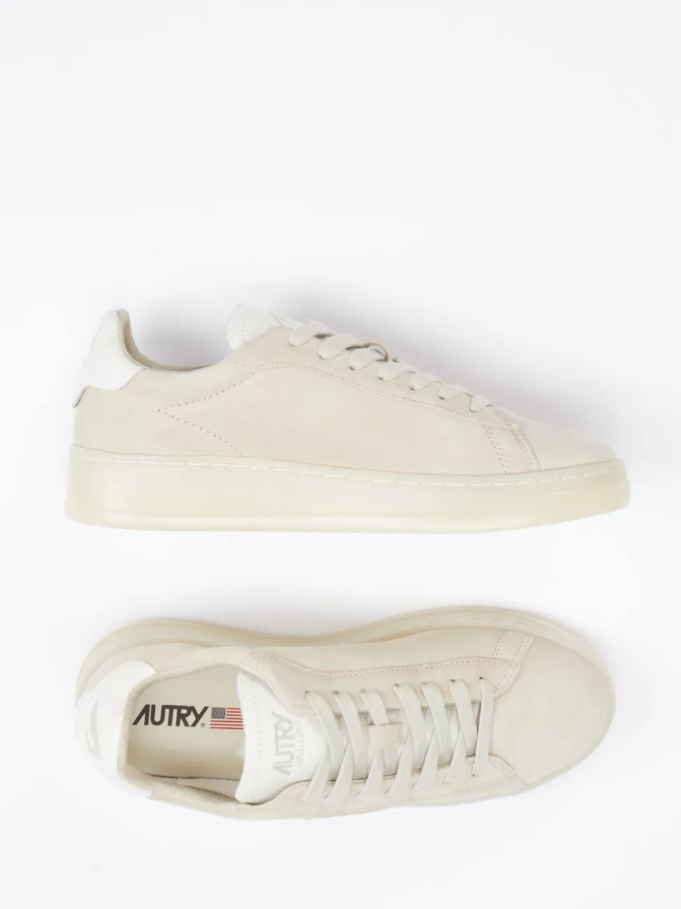 Autry – Sneaker aus Veloursleder Beige