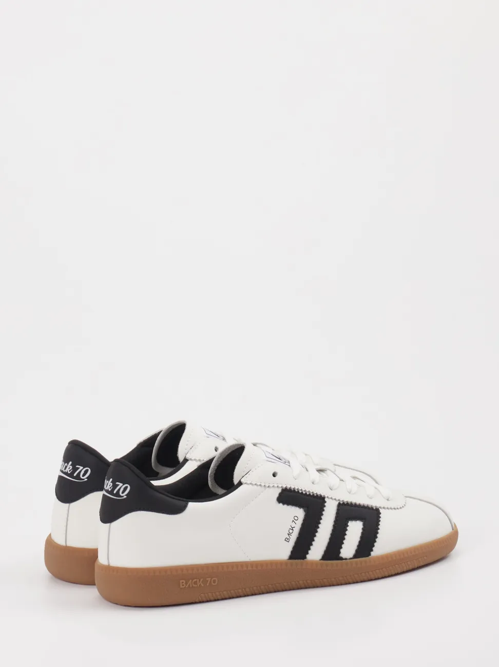 Back 70 – Retro-Sneaker aus Kalbleder Weiß