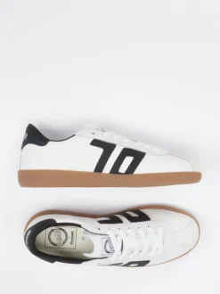 Back 70 – Retro-Sneaker aus Kalbleder Weiß