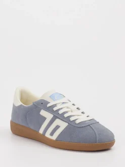 Back 70 – Retro-Sneaker aus Kalbleder in Taubenblau