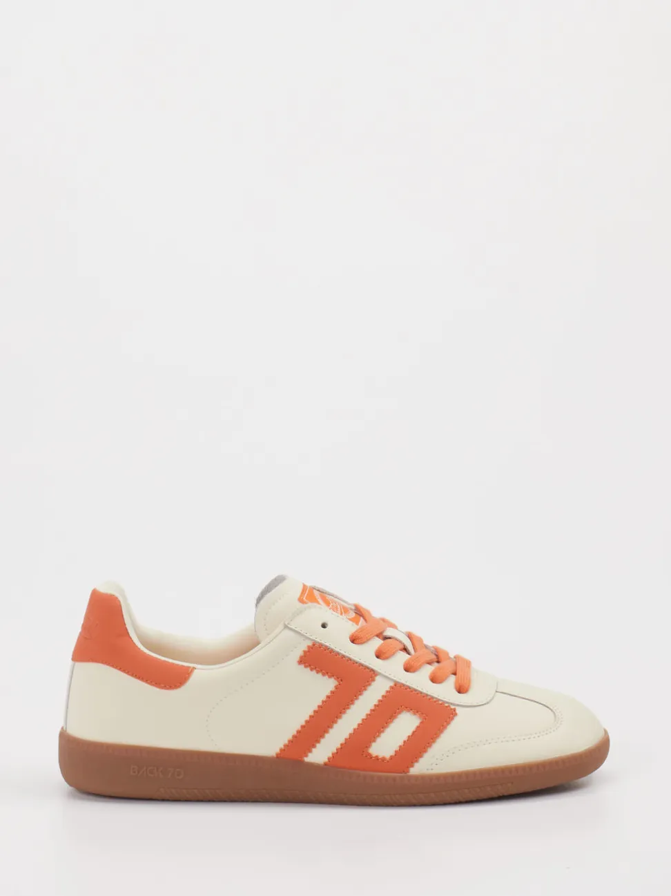 Back 70 – Retro-Sneaker aus Kalbleder cremeweiß