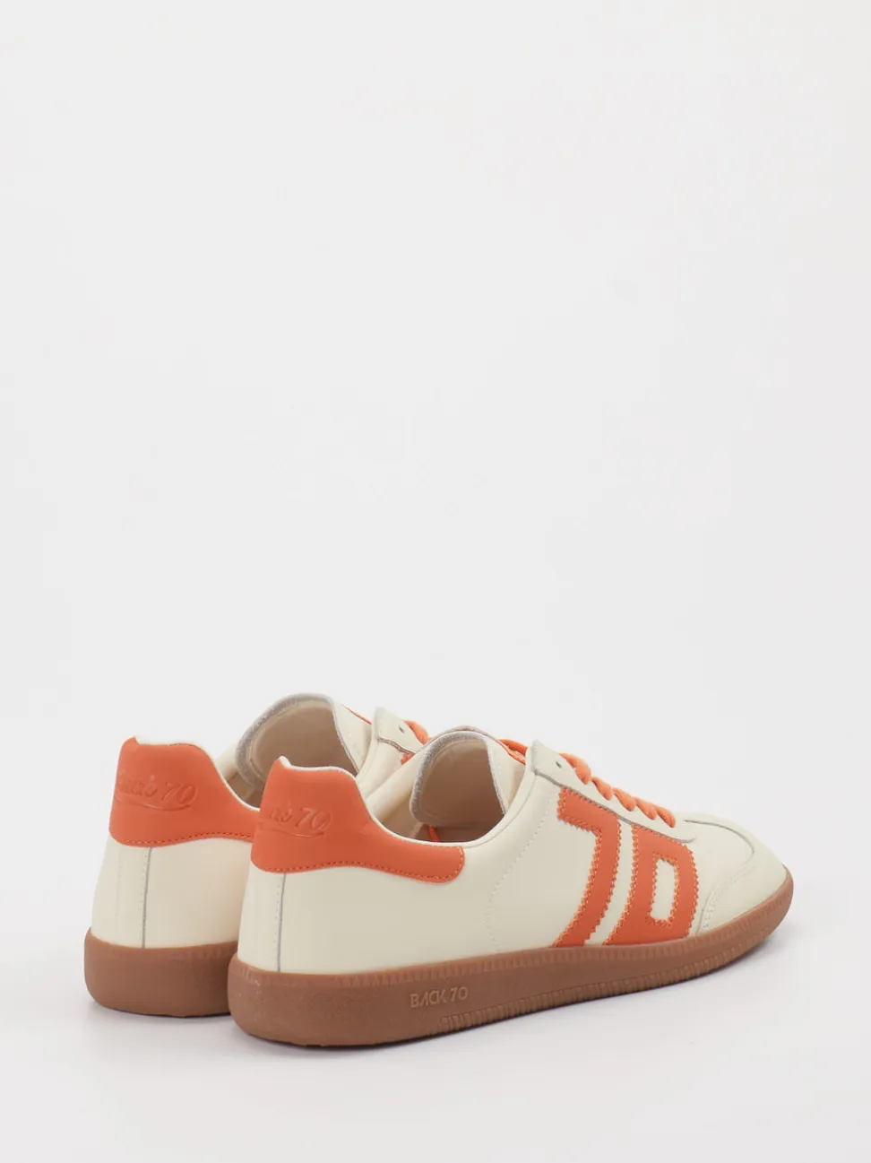 Back 70 – Retro-Sneaker aus Kalbleder cremeweiß