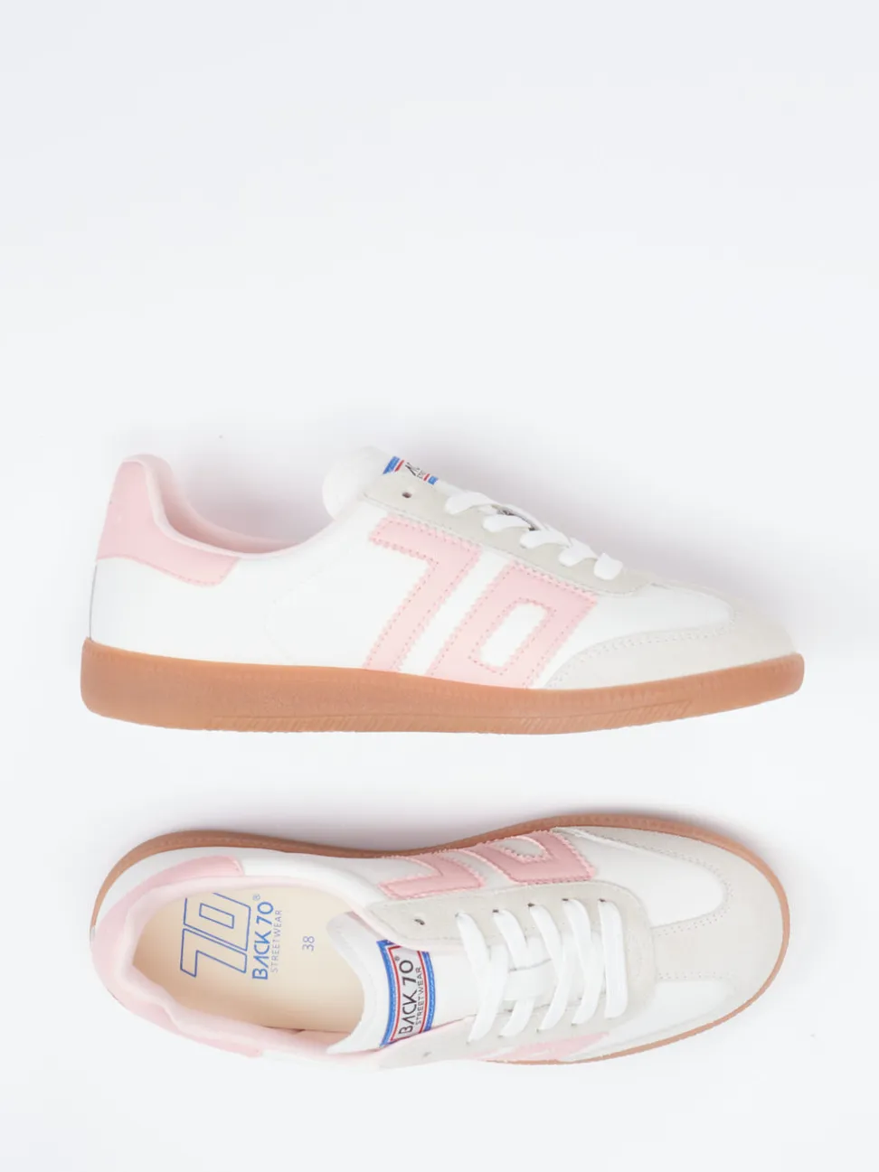 Back 70 – Retro-Sneaker aus Leder in Offwhite