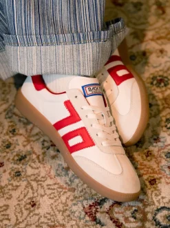 Back 70 – Retro-Sneaker aus Leder in Offwhite