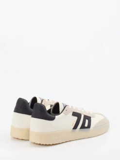 Back 70 – Retro-Sneaker aus Leder und Textil cremeweiß