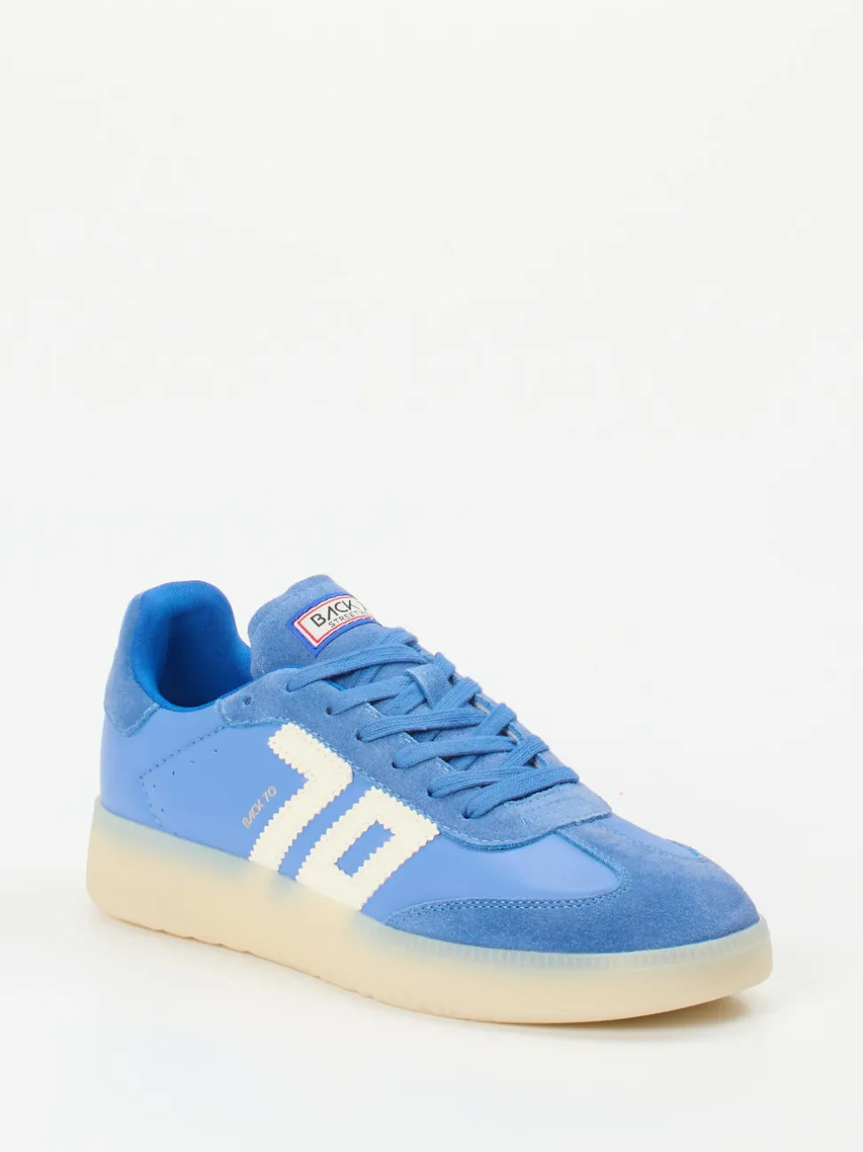 Back 70 – Retro-Sneaker aus Lammleder Himmelblau