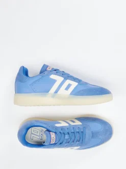 Back 70 – Retro-Sneaker aus Lammleder Himmelblau