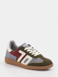 Back 70 – Retro-Sneaker aus Leder in Olivgrün