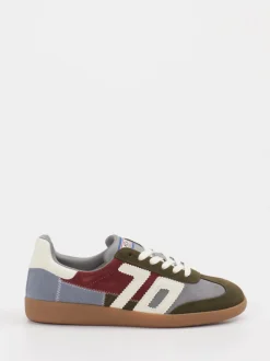 Back 70 – Retro-Sneaker aus Leder in Olivgrün