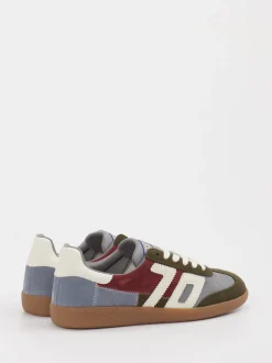 Back 70 – Retro-Sneaker aus Leder in Olivgrün