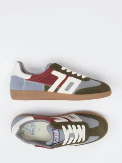 Back 70 – Retro-Sneaker aus Leder in Olivgrün