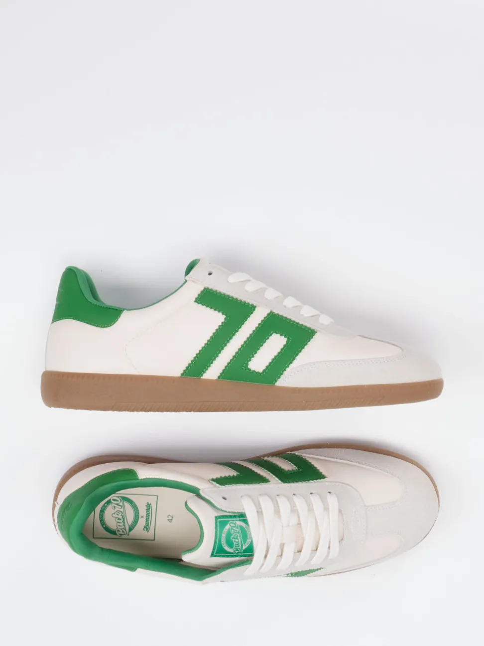 Back 70 – Retro-Sneaker aus Lammleder Beige