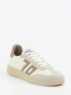 Back 70 – Retro-Sneaker aus Leder in Cremeweiß