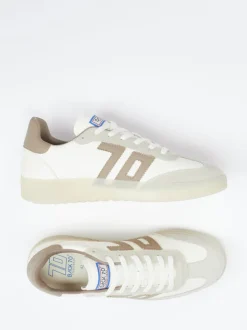 Back 70 – Retro-Sneaker aus Leder in Cremeweiß