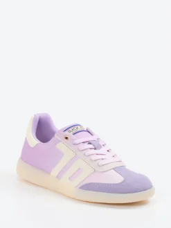 Back 70 – Retro-Sneaker aus Nylon und Veloursleder Flieder