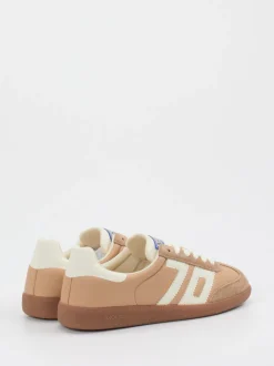 Back 70 – Retro-Sneaker aus Textil und Veloursleder beige