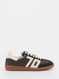 Back 70 – Retro-Sneaker aus Textil Schwarz