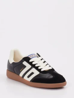 Back 70 – Retro-Sneaker aus Velourleder Schwarz