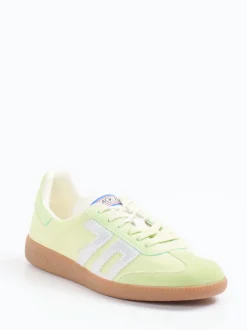 Back 70 – Retro-Sneaker aus Veloursleder und Nylon grün