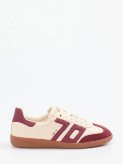 Back 70 – Retro-Sneaker aus Velour/Leder cremeweiß