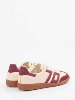 Back 70 – Retro-Sneaker aus Velour/Leder cremeweiß