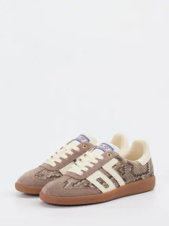 Back 70 – Retro-Sneaker aus Veloursleder mit Schlangenmuster