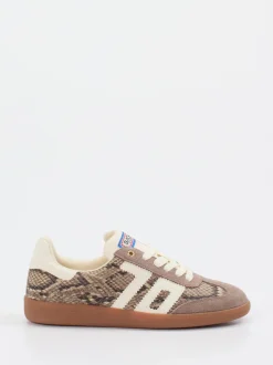Back 70 – Retro-Sneaker aus Veloursleder mit Schlangenmuster