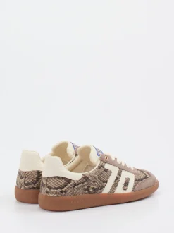 Back 70 – Retro-Sneaker aus Veloursleder mit Schlangenmuster