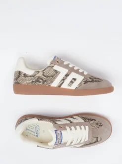 Back 70 – Retro-Sneaker aus Veloursleder mit Schlangenmuster