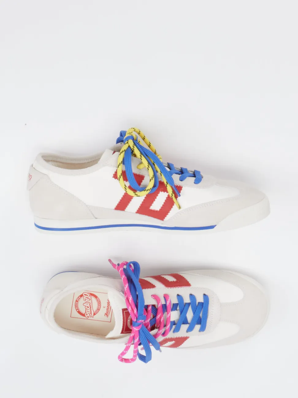 Back 70 – Retro-Sneaker aus Velourleder Offwhite