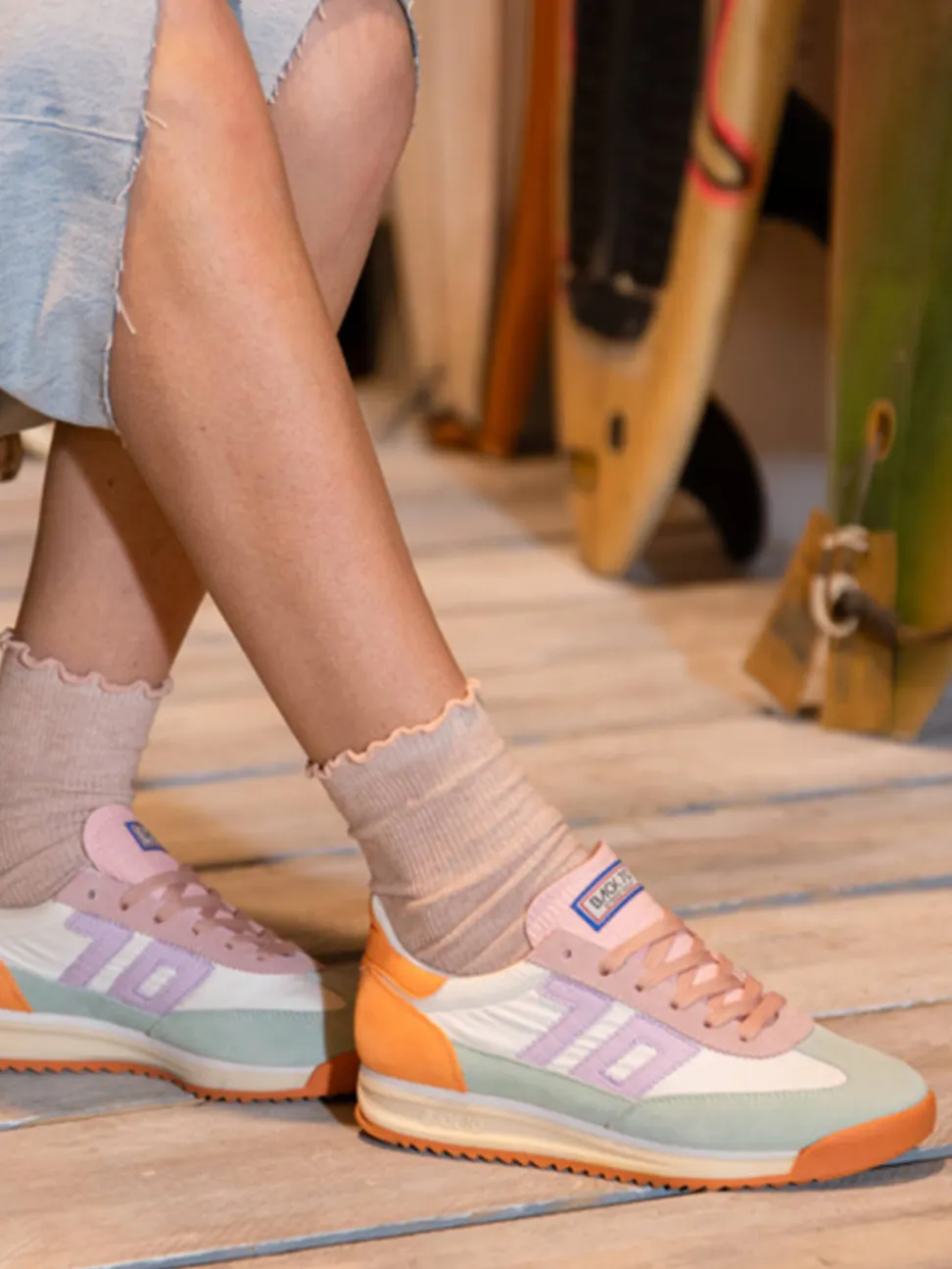 Back 70 – Retro-Sneaker aus Veloursleder und Nylon