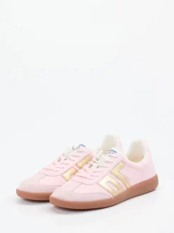 Back 70 – Retro-Sneaker aus Velour/Textil Rosa