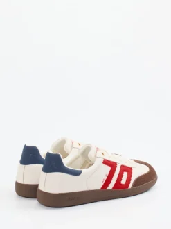 Back 70 – Retro-Sneaker aus Velour/Leder cremeweiß