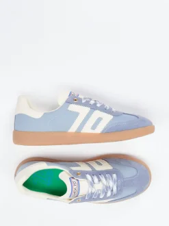Back 70 – Retro-Sneaker aus Veloursleder Pastellblau