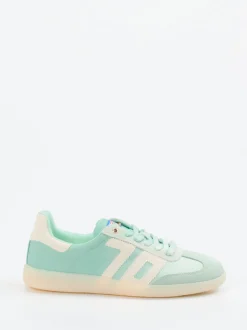 Back 70 – Retro-Sneaker aus Veloursleder und Nylon Mintgrün