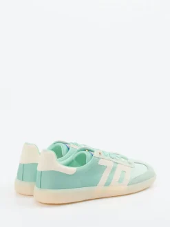 Back 70 – Retro-Sneaker aus Veloursleder und Nylon Mintgrün