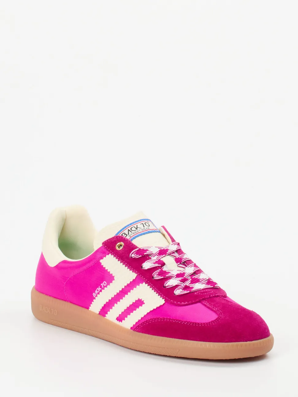 Back 70 – Retro-Sneaker aus Veloursleder und Textil pink