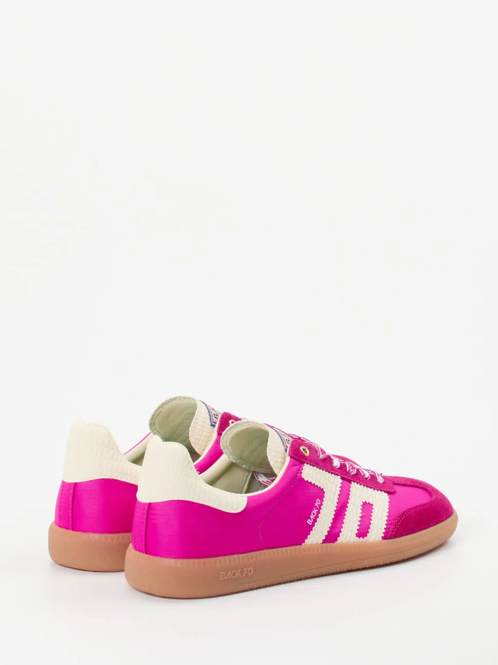 Back 70 – Retro-Sneaker aus Veloursleder und Textil pink