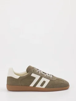 Back 70 – Retro-Sneaker aus Veloursleder olivgrün