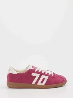 Back 70 – Retro-Sneaker aus Veloursleder Himbeerrosa